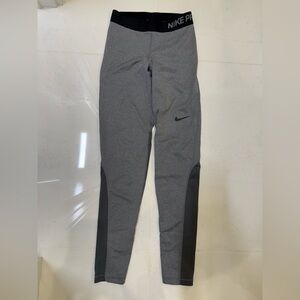 Nike Pro Gray and Black Leggings